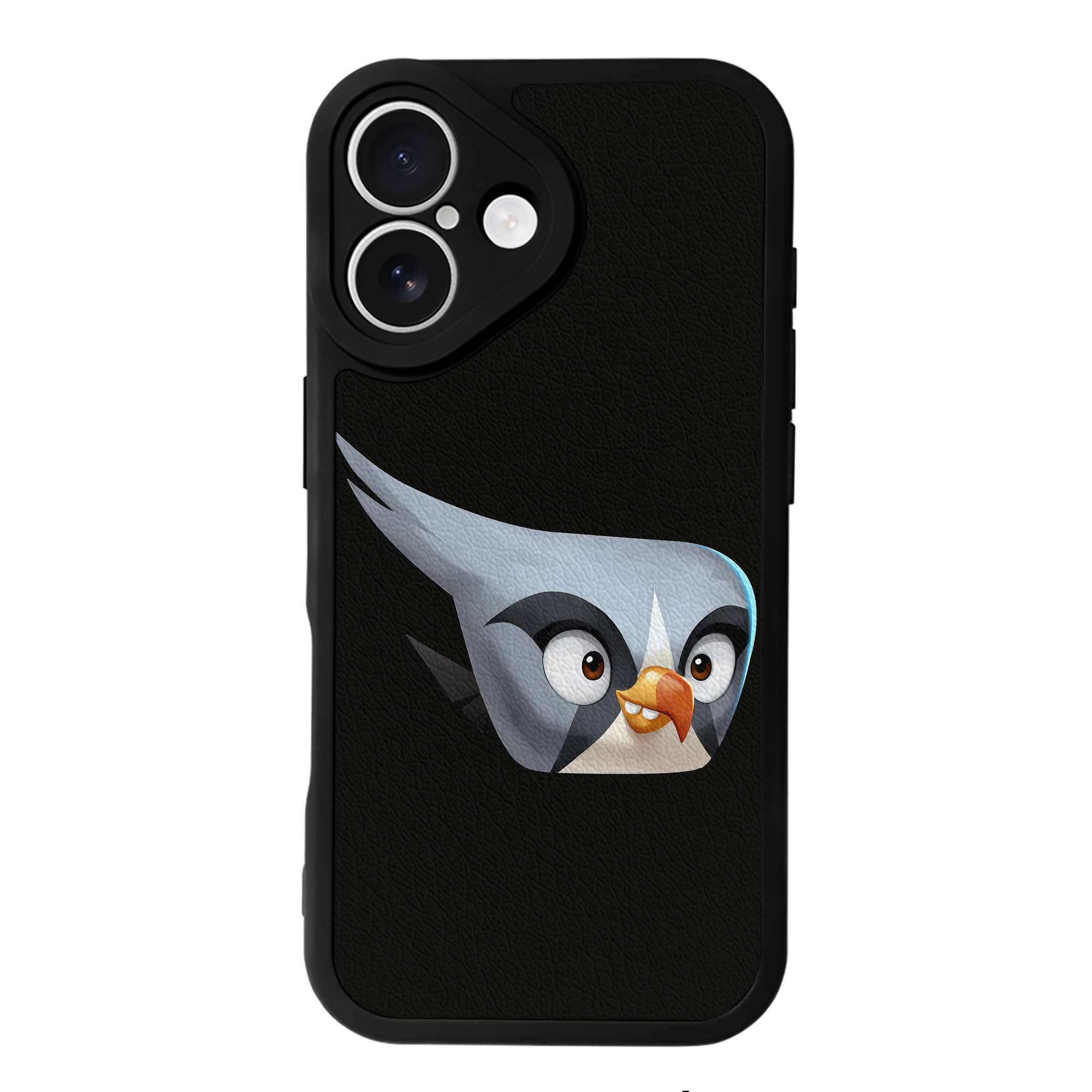 （画像用） Angry Birds アングリーバード 【iPhone 16シリーズ対応】シリコンスマホケース（レザー調） 材質：シリコン